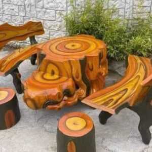 Ghế Đá Giả Gỗ - C2